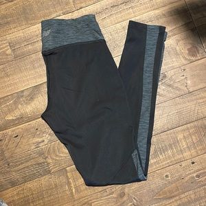 Gray and black leggings